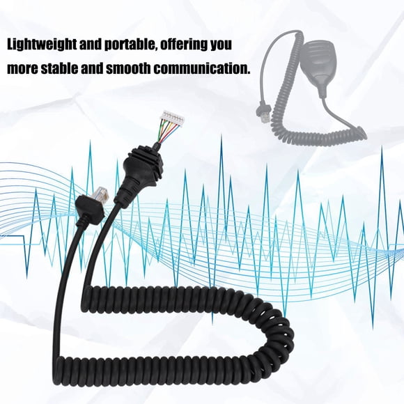Fosa Speaker Mic Hand Microphone Replacement Cable Cord Fit for Radio Microphone HM-152, Hand Microphone Cable Replacement, Speaker Mic Cord