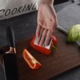 thumbnail image 4 of YAOMOBB Food Preparation Finger Guard Kitchen Finger Guard Stainless Steel Thick Smooth No Deformation Non Slip Cutting Protector for Food Slicing, 4 of 5
