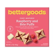 bettergoods Raspberry and Brie Puffs, 3.7 oz, 8 Count (Frozen)