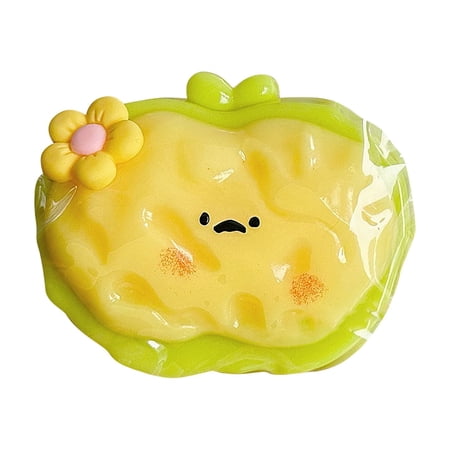 Creamy Apple Squeeze Toys - Stress Balls for Adults - Sensory Ball Stress Relief Toys Adults Easter Basket Stuffers - Office Classroom & Travel (Creamy Green Apple)
