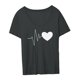 thumbnail image 4 of Camiseta de mujer cómoda gráfica suelta elegante ropa Casual ropa de mujer XL Yuyangstore camiseta de mujer, 4 of 8