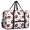 Football Bowtie Red Pattern, variant on Football Triangle Beige Pattern Foldable Travel Duffel Bag, Weekend Overnight Bag with Front Pocket & Trolley Strap, Tear Resistant Gifts for Air Travel Weekend Gym,17.7 X 6.3 X 12.6 Inches