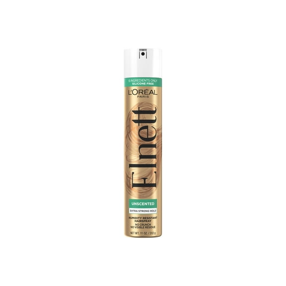 L'Oreal Paris Elnett Satin Extra Strong Hold Light Hairspray, Unscented, 11 oz