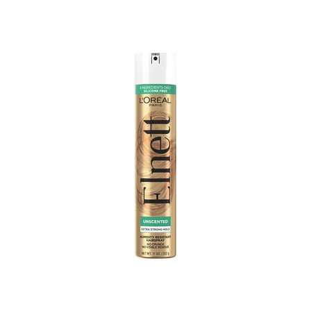 L'Oreal Paris Elnett Satin Extra Strong Hold Light Hairspray, Unscented, 11 oz