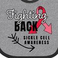thumbnail image 4 of Inktastic Sickle Cell Awareness Fighting Back Boys or Girls Baby Bib, 4 of 4