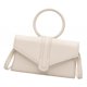 thumbnail image 4 of de noche de material cuero de moda con solapa, de informal, cruzado para el cuerpo, monedero Blanco BLESIY Bolso de mano con sobre de noche, 4 of 8