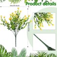 thumbnail image 3 of 10 Bundles Artificial Flowers Outdoor, UV Resistant Faux Artificial Plants Shrubs Plastic Flower Bulk for Hanging Planter Porch Window Home Wedding Fall Summer Decor (Orange), 3 of 5