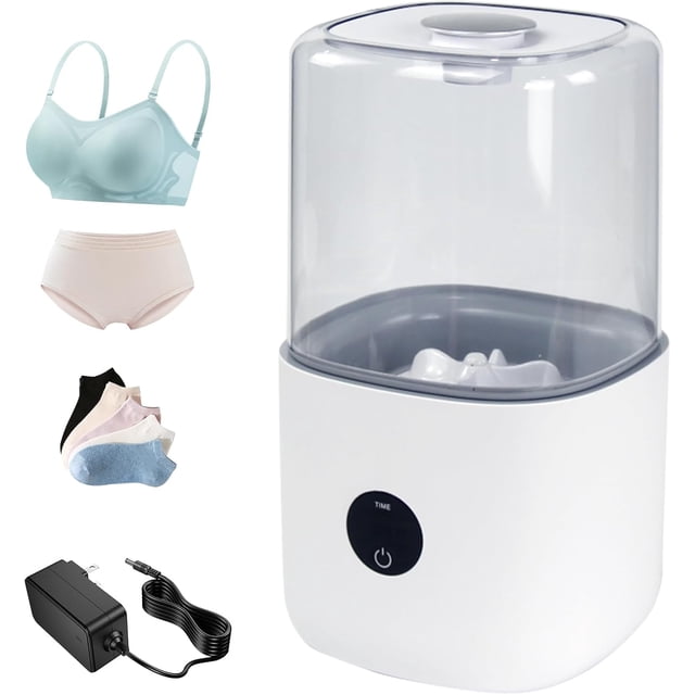 Mini lavadora portátil de 3 litros, ropa interior inalámbrica recargable y lavadora delicada con carga tipo C, máquina de lavandería compacta para solteros, apartamentos pequeños y viajes en