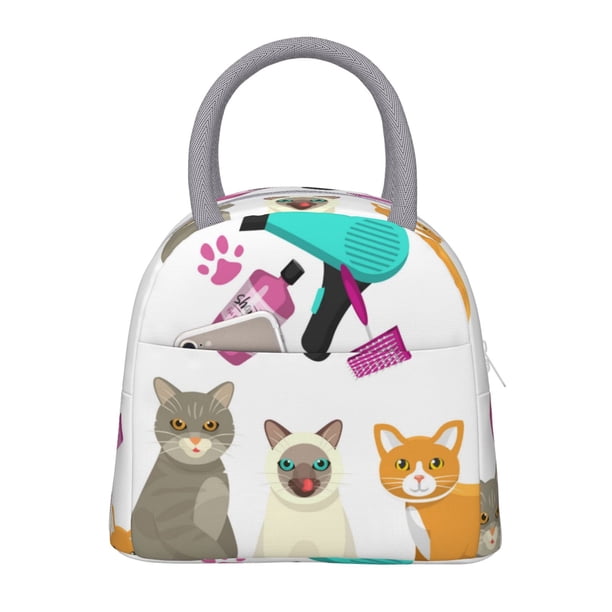 Easygdp Pet Care Grooming Bolsa de Almuerzo Insulada Grande, Forro de Aluminio, Diseño Espacioso, a Prueba de Fugas, Ideal para Trabajo, Picnics, Viajes y Actividades al Aire Libre