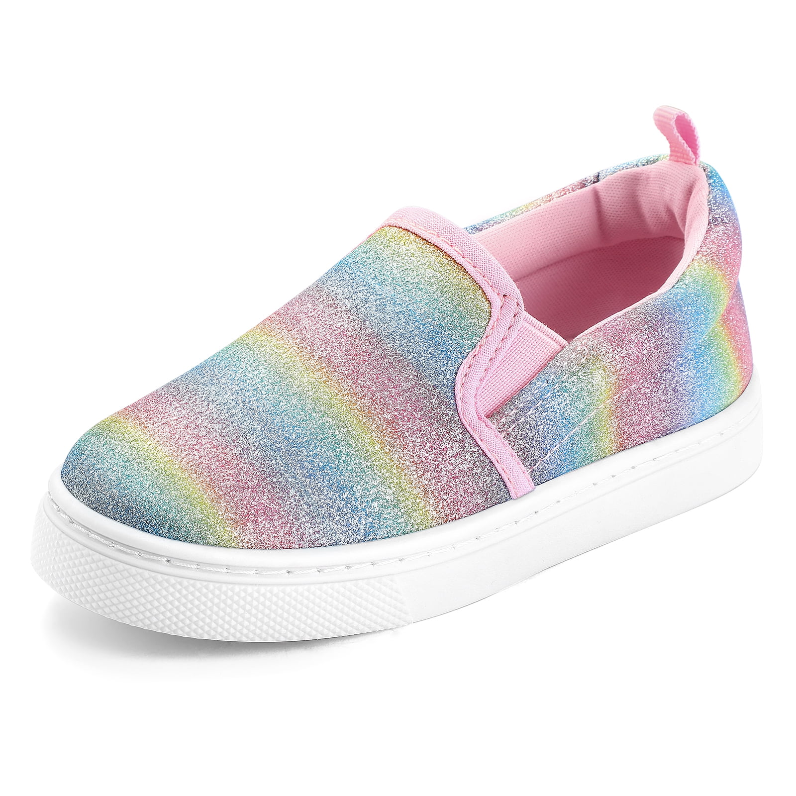 BOCCA Toddler Girls Colorful Slip on Kids Canvas Walking Shoes Size 12 ...
