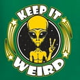 thumbnail image 6 of Wild Bobby Keep It Weird Alien Unisex Crewneck Sweatshirt, 6 of 6
