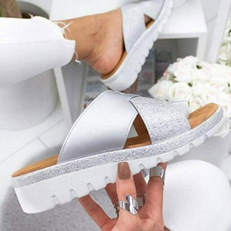 

Yoslce Slippers for Women Dressy Comfy Platform Casual Shoes Summer Beach Travel Slipper Flip Flops