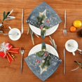 thumbnail image 4 of Napkin Satin Napkin 20*20Inchx6 Kitchen Towel Dinner Plate Towel Decorative Towel Napkin Tea Towel Suitable For Kitchen Table Christmas Holly and Mistletoe, 4 of 8