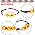 thumbnail image 3 of 140 Pieces Softball Party Favor Set Softball Team Gifts for Girls Women 20 Satin Softball Scrunchies Hair Ties,20 Adjustable Softball Bracelet and 100 Softball Stickers Softball Birthday Party, 3 of 6