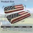 thumbnail image 7 of Uorisanigo Golf Cart Seat Cover Sets 2 PCS Include Bench Seat Cushion and Backrest Cover, Universal Retro American Flag Golf Cart Seats Protection with Adjustable Rope, 7 of 7