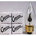 ® 10J Flicker Flame Light Bulb Flame Shaped, E26 Standard Base