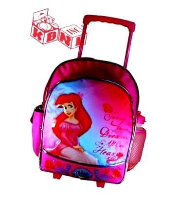 little mermaid rolling luggage