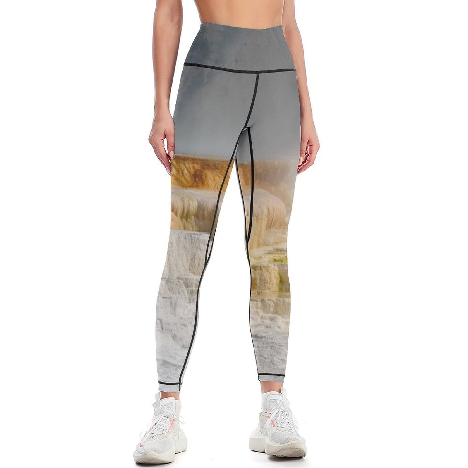 Copper Wolf on black Leggings leggins push up woman jogging pants