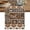 Brown, variant on Brown Giraffe Cotton Linen Table Runner for Dining Kitchen, Wildlife Animals Vintage Geometric Wedding Outdoor Party Tablerunners Decoration, Dresser Scarf Coffee Tablecloth Runners 13x36 Inches