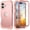Rosegold, variant on for iPhone 17 Case, Heavy Duty Military Grade Drop Protection Hybrid Cover, Rugged Shockproof Dustproof Triple-Layers Tough Phone Case for iPhone 17, Purple