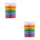 thumbnail image 2 of Injueey Weekly Pill Box Home Travel Organizer Storage Container Dispenser Colorful Holder Holding Organizers 7-day Multicolor 6*4*1.5 cm 2piezas, 2 of 6