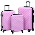 thumbnail image 1 of vidaXL Ensemble de Valises Rigides à Roulettes 3 Pcs Rose ABS, 1 of 5