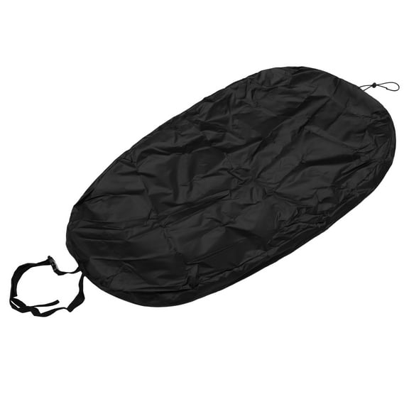 XL 60.83"x28.74" Black Kayak Cockpit Cover Boat Canoe Storage Canoe Dust Cover