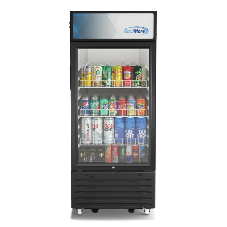Koolmore 6 cu. ft. Glass Door Commercial Merchandiser Refrigerator