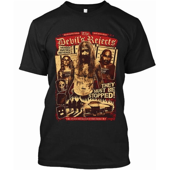 Reprint Rare New! Popular The Devil's Rejects American Horror Movie Graphic T-Shirt S-4XL