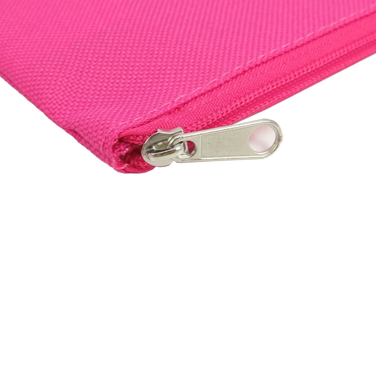Pen + Gear Cloth Zipper Pencil Pouch, Pencil Case, Pink, 8.75 x 4.25 