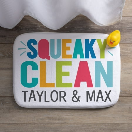 squeaky clean personalized bath mat walmart com