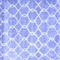thumbnail image 1 of Ahgly Company Indoor Square Trellis Blue Modern Area Rugs, 8' Square, 1 of 4
