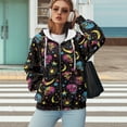 thumbnail image 4 of Yuyamidu Skull Hoodie Sweat Shirts for Womens Hoodies Zip Up Hoodie Women Oversized Sweatshirts Plus Size Zip Up Jacket Womens Zipper Sweatshirt 4XL, 4 of 8