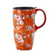 thumbnail image 3 of Topadorn Ceramic Mug with Lid and Handle Coffee Cup, 17oz., 3 of 8