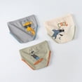 thumbnail image 2 of NIEWTR Boys Underwear Cute Cartoon Briefs Shorts Pants Cotton Underwear(A01-Beige,5-6 Years), 2 of 4