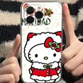 thumbnail image 1 of Merry Christmas Hello Kitty For iPhone 11 Pro Max 12 13 Pro Mini X XR XS Max 6 6S 7 8 Plus Se2 Clear Phone Case Cover, 1 of 7