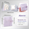 thumbnail image 2 of 2 Pack 36 Pockets Instax Film Album Mini Photo Album 3x4 Inch Purple PVC Plastic Rectangle Polaroid Picture Binder Storage for Instax Photocard Polaroid Snap Instant Print Digital Cameras, 2 of 9