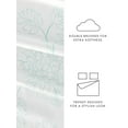 thumbnail image 5 of Ultra Soft & Breathable Wrinkle Free Bed Sheets Set - Aqua Farmhouse Vine Printed for Full Size Bedding by Comfort Canopy, 5 of 10