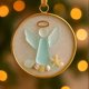 thumbnail image 2 of Adorno conmemorativo de vidrio marino, adorno de árbol de Navidad de vidrio transparente, ángel colgante para decoración de pared de ventana del hogar, regalo de recuerdo para pérdida, decoración esp, 2 of 6