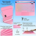thumbnail image 5 of Keyboard Case for iPad Air 13 inch (M4/2026 /M3 2025/M2, 2024),iPad Pro 12.9 inch (3/4/5/6th Gen),Magnetic – Floating Cantilever Stand – Backlit Keyboard Case with Multi-Touch Trackpad,Pink, 5 of 8