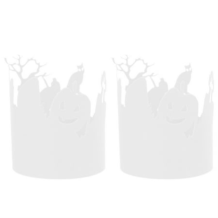 

20pcs Halloween Candle Wraps Tea Light Votive Wraps Hollow Paper Lampshade