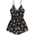 thumbnail image 2 of Women's Leopard Print Wrap Spaghetti Strap Romper Cami Jumpsuit, 2 of 5