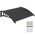 thumbnail image 1 of Outsunny Window Awning Door Canopy with Solid Panel, Transparent, 1 of 10