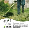 ZIHUI Cordless Brush Cutter 24V Electric Lawn Mower Handheld Brush