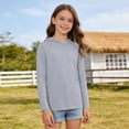 thumbnail image 4 of PRfgtbd Boys Grils Rash Guard Hooded Shirt Boys Long Sleeve Sun Shirts Hoodie Summer Outdoor Sports Casual Tops Kids Breathable Jacket Trendy Tops Tshirt, 4 of 4