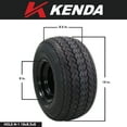 thumbnail image 2 of Kenda Hole-N-1 K389 18x8.5-8 Golf Cart Tire & Black Wheel with Keychain - 2-Pack, 2 of 9