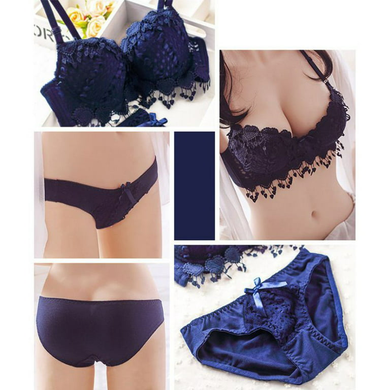 Women Lingerie Sexy Lace Underwear Bra + Briefs Set 