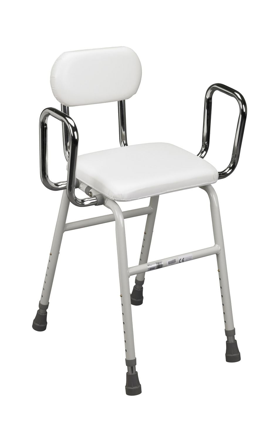 Drive Medical White Kitchen Stool