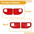 thumbnail image 4 of Recubrimiento del Tazón del Mango de la Puerta Interior para Jeep Wrangler JK 2DR 2011-2017 Marco de Decoración del Mango de la Puerta Interior Rojo ABS 2 Pcs, 4 of 6