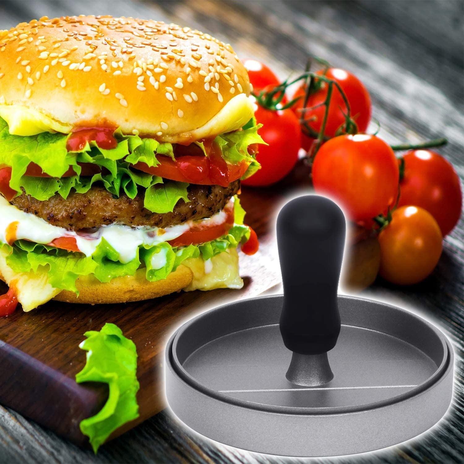 Aluminum Alloy Gadget Sets Grinder - 12cm Hamburger Maker Meat Press Round  - Aliexpress